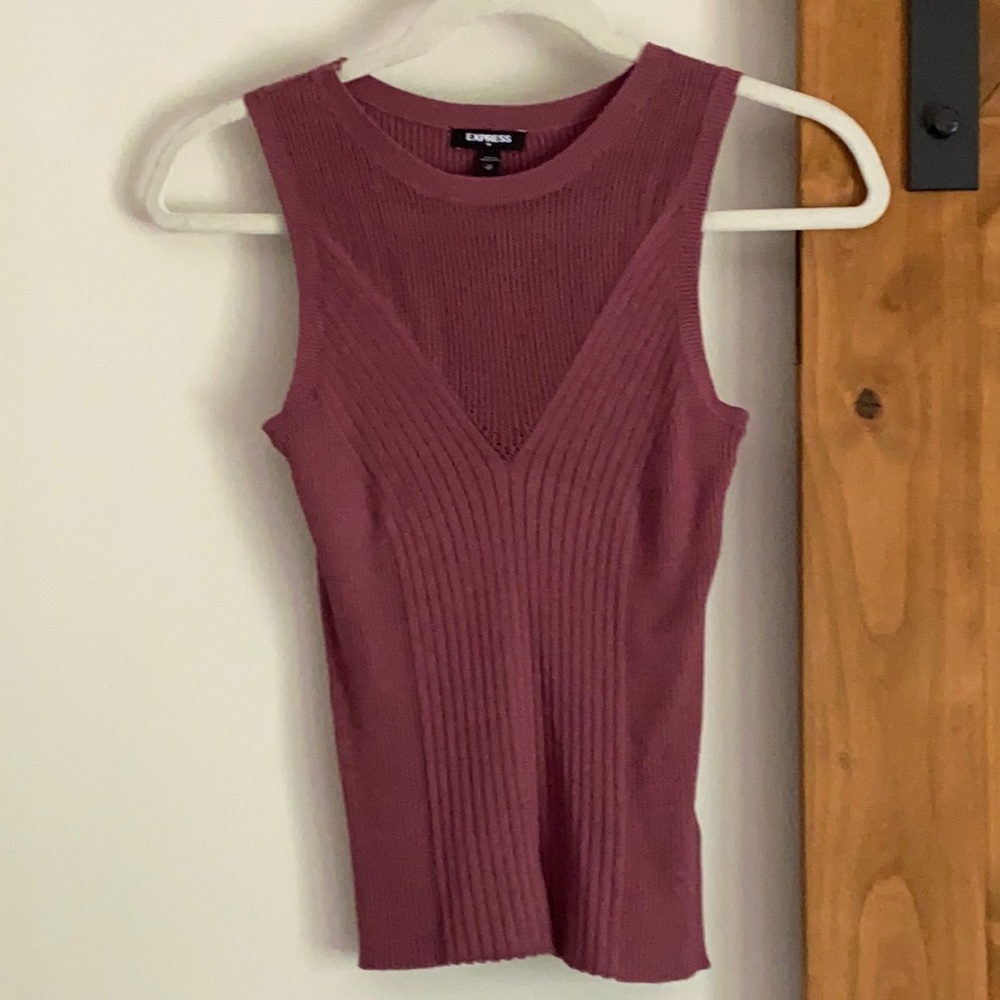 Express rubbed sweater tank